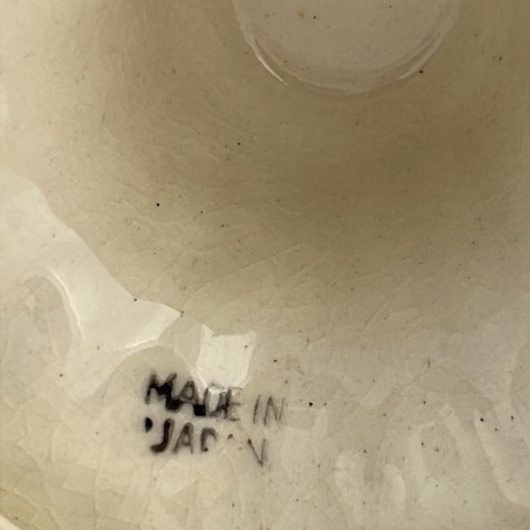 3.5" Blue and White Japan Candlestick Holder Floral - Picture 4 of 4